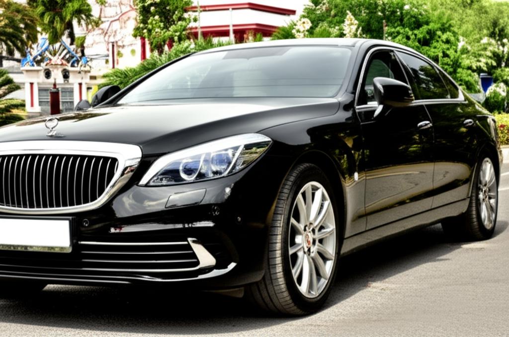 A beautiful luxury car parked elegantly in Thailand, symbolizing pride of ownership.