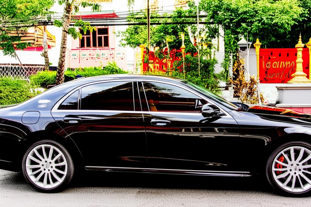 High-end service car parked in Thailand