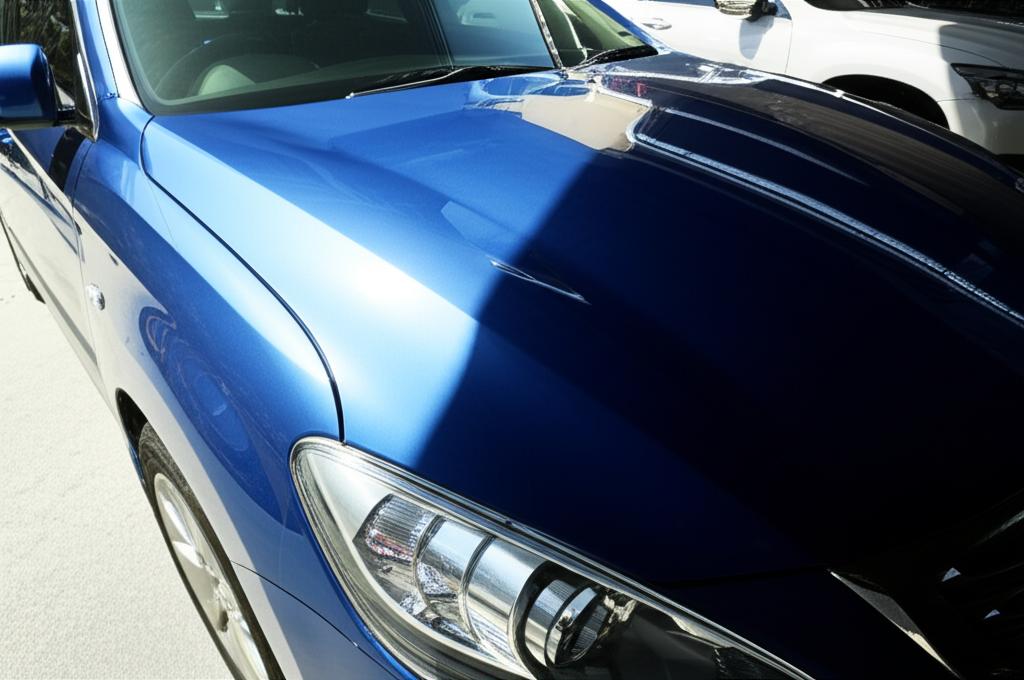 Car parked under strong Thai sun, showing potential for paint damage