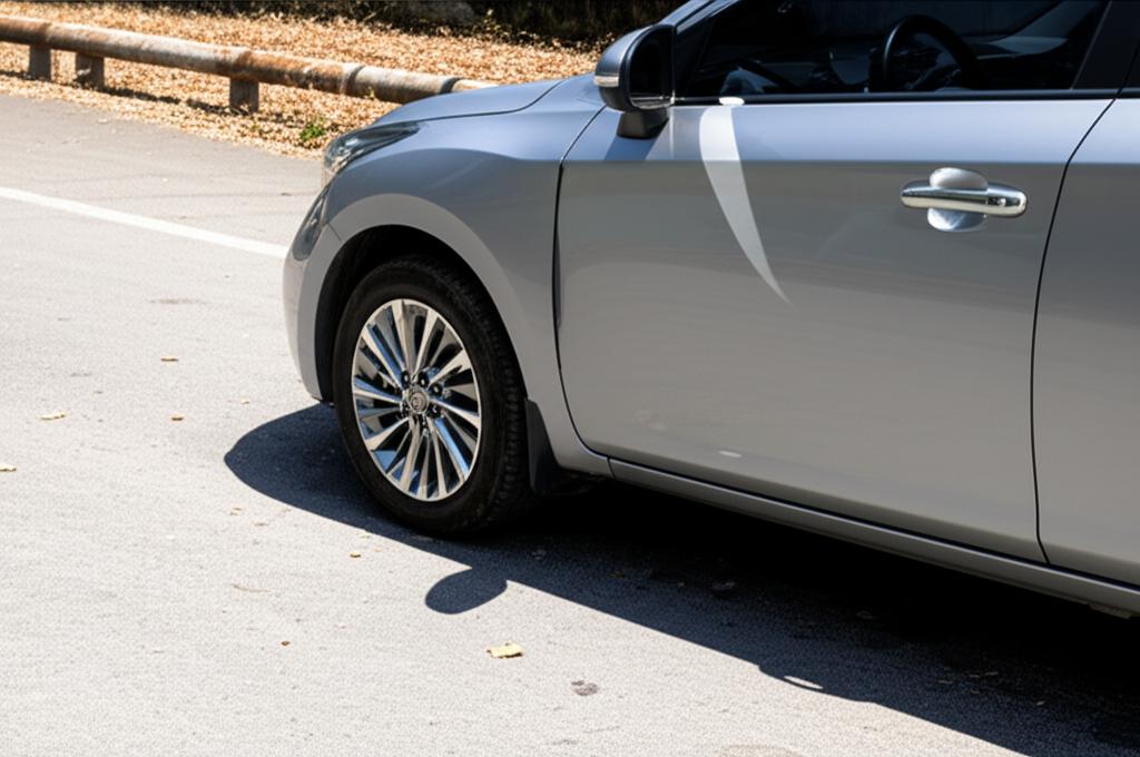 A new car gleaming in the Thai sun, showing potential vulnerability